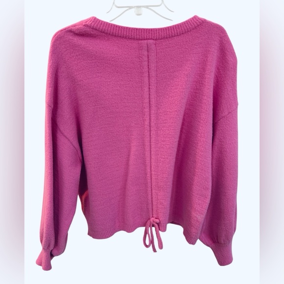 Le Lis Vibrant Pink Crew Neck Sweater - Picture 2 of 5
